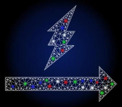 Flare Mesh Network Proceed with Flare Spots イラスト素材