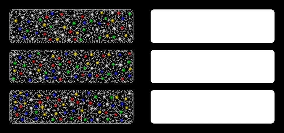 Flare Mesh Wire Frame Database Icon with Flare Spots イラスト素材