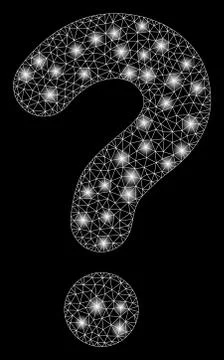 Flare Mesh Wire Frame Question with Flare Spots Stock Illustration