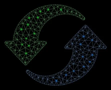 Flare Mesh Wire Frame Refresh with Flare Spots Stock Illustration