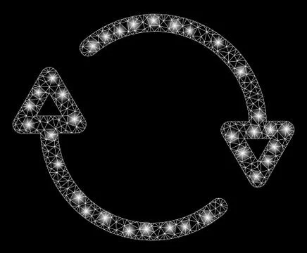 Flare Mesh Wire Frame Reload with Flare Spots Stock Illustration