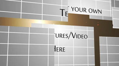 Flare Moving Panels After Effects stock