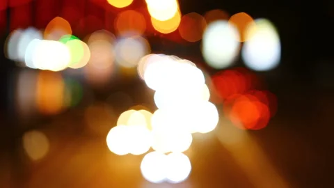 Flare night traffic light Stock Footage 165416415