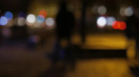 Flare night traffic lights Stock Footage 57302080