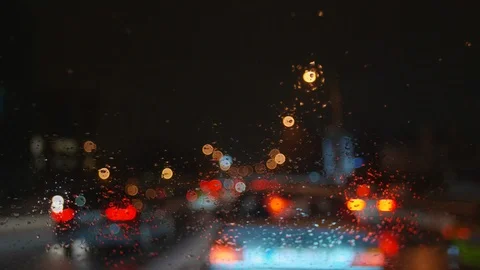 Flare night traffic lights Stock Footage 89460581
