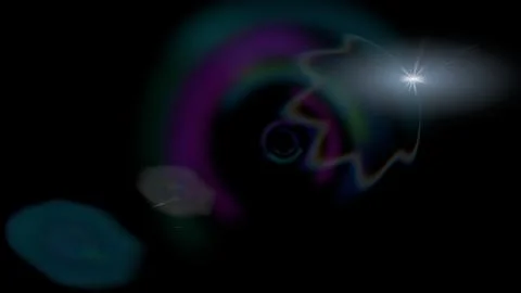 Flare overlay sun light lens effect. Abstract purple green swirl with soft .. Stock Illustration