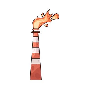 Flare Stack illustration Stock Illustration