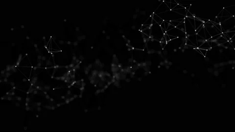 Flare stars on the particles. Looped footage. 4K. HD Stock Footage