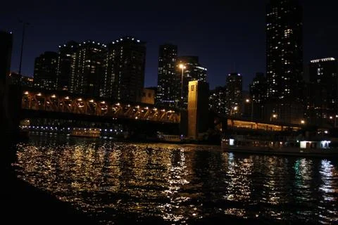 Flares in the river Stock Photos