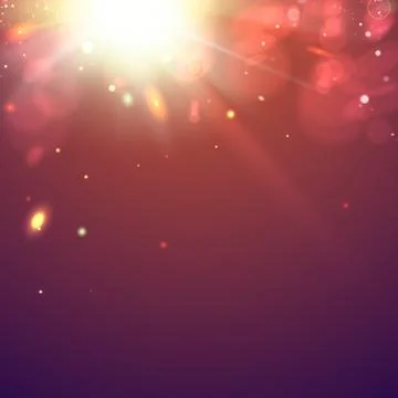 Flash and the night sky. Stock Illustration