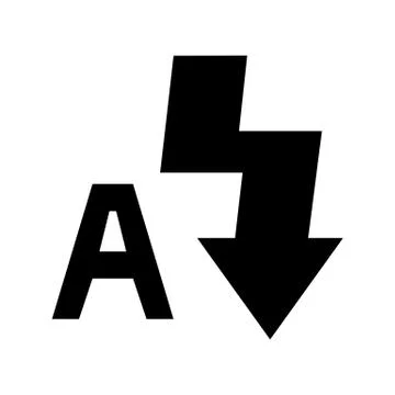 Flash Auto System Icon Stock Illustration