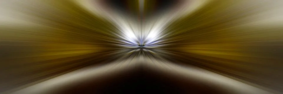 Flash of bright light with center point perspective Stock Illustration