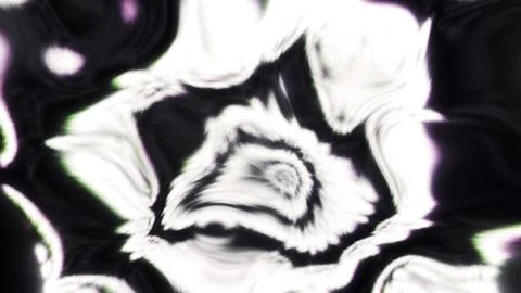 Flash of bright psychedelic background with liquid pattern. Motion. Red lines in Stock Illustration