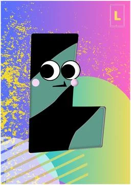 Flash card Alphabet Stock Illustration
