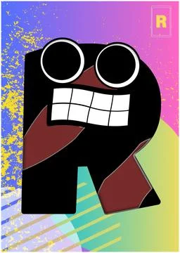 Flash card Alphabet Stock Illustration