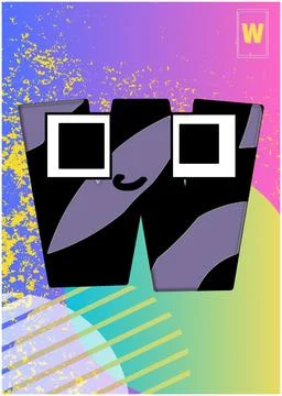 Flash card Alphabet Stock Illustration
