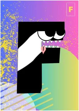 Flash card Alphabet Stock Illustration