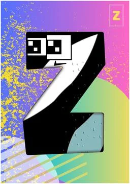 Flash card Alphabet Stock Illustration
