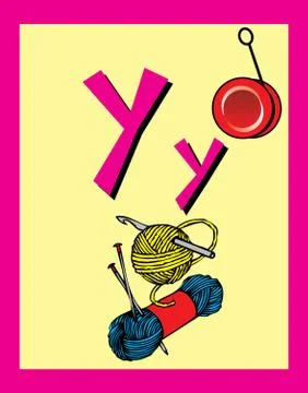 Flash card Y Stock Illustration