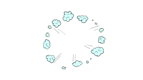 Flash cartoon explode  boom color on chroma key and black bg 4K video Stock Footage 170537178