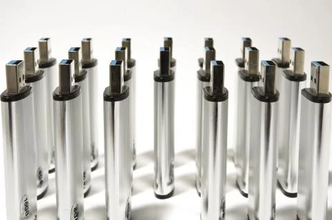 Flash columns close up Foto stock