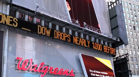 Flash Crash May 2010 Video stock 36993381