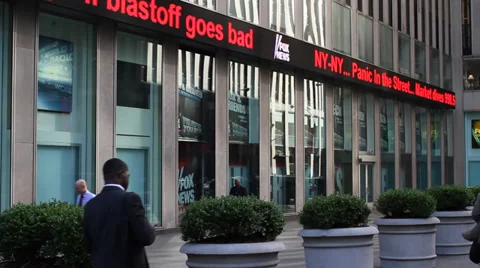 Flash Crash May 2010 Video stock 36993566