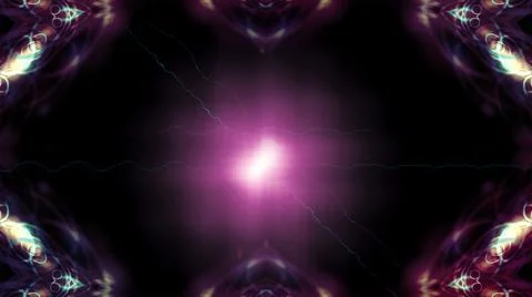 Flash in the dark night and light, bright modern background, 3d computer Illustrazione stock