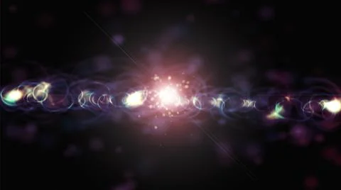 Flash in the dark night and light, bright modern background, 3d computer Illustrazione stock
