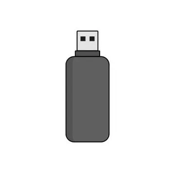 Flash disk icon, flash disk icon illustration Illustrazione stock