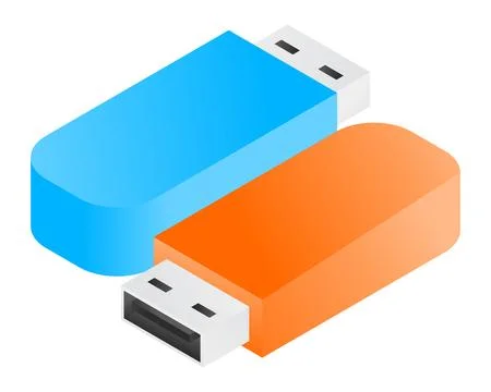 Flash disk storage device Stock Illustration