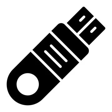 Flash Disk Vector Icon Design Illustration Stock Illustration