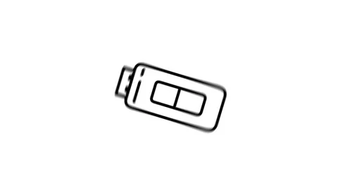 Flash drive animated displaying standard USB memory stick Vídeo Stock 341961409