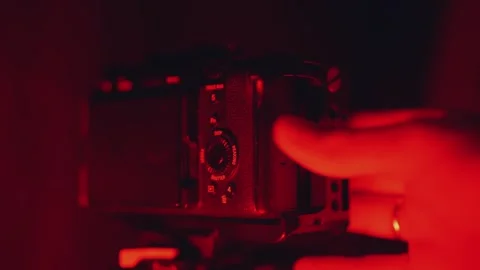 Flash drive in the camera, remove the flash drive from the camera Stock Footage 310379266
