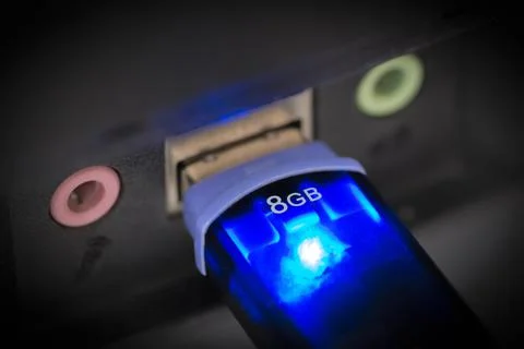 Flash drive closeup Stock Photos