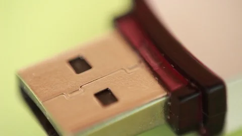 Flash drive extreme closeup Stock Footage 88764039