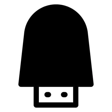 Flash drive glyph icon vector illustration isolated on white background Stockillustratie