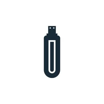 Flash Drive Icon Design Template Elements Illustrazione stock