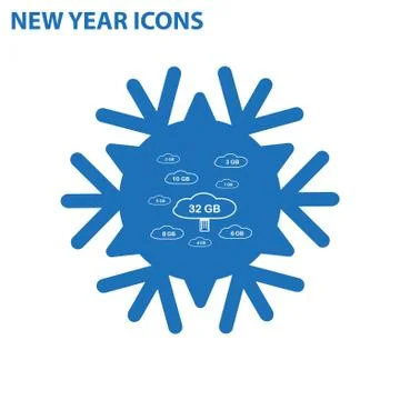 Flash drive Icon Vector flat design style Stock Illustration