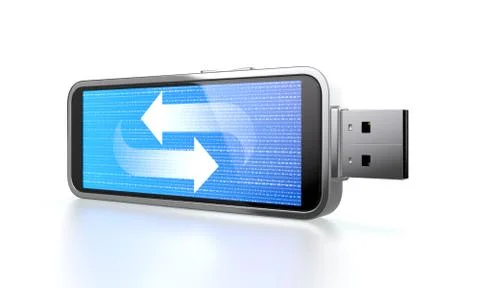 Flash drive Stock Illustration