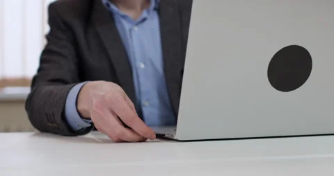 Flash drive key into a laptop Video stock 146661745