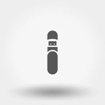 Flash Drive line icon Stock Illustration
