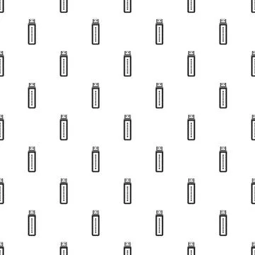 Flash drive pattern seamless vector Stock Illustration