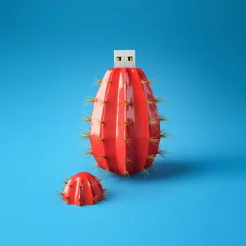 Flash drive usb pen safe data design on square background Foto stock