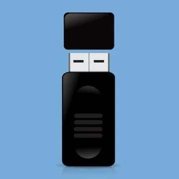 Flash drive vector design . Stock Illustration