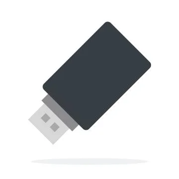 Flash drive vector flat isolated Stock Illustration