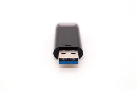 Flash drive on a white background Stock Photos