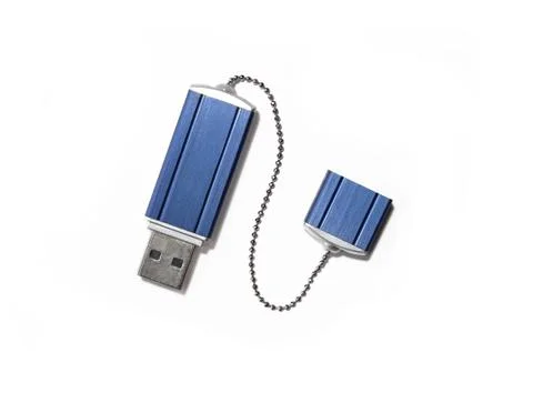 Flash drive on white Stock Photos