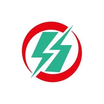 Flash Electric Logo Vector Bolt Energy Icon. Creative Thunder Concept Logo Desig Stock Illustration