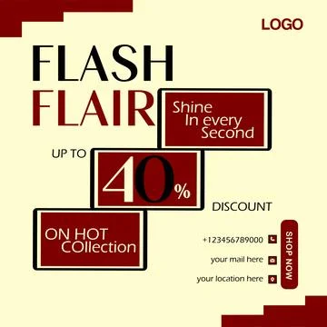 Flash Flair Template Stock Illustration
